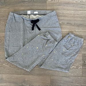 Gap Grey Joggers with Gold Stars